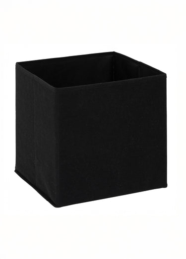Panier rangement décor fantaisie 31x31cm Noir