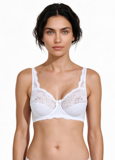 Soutien-gorge avec armatures dentelle Blanc