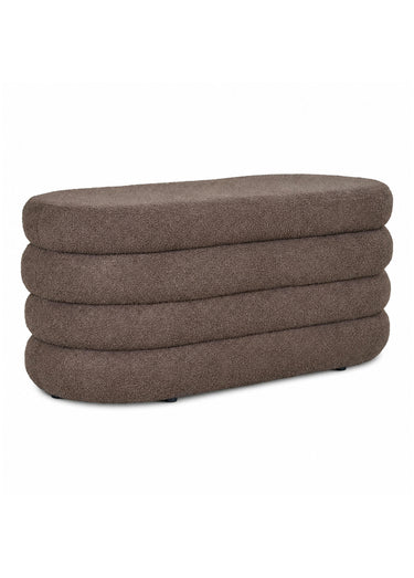 Banc en maille bouclette DARTFORD Marron