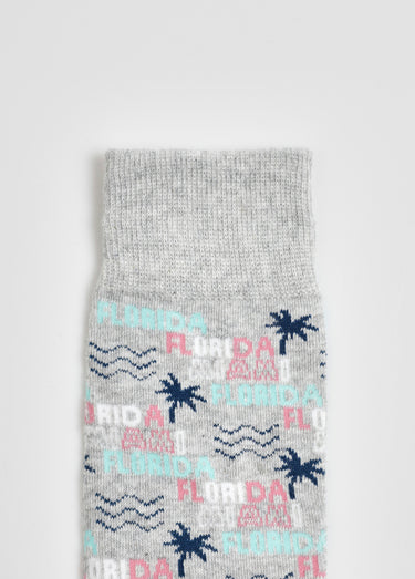 Paire de chaussettes licence Miami Vice Gris/Marine