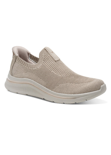 Sneakers sporty à enfiler en maille mesh Taupe