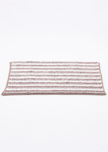 Tapis de bain antidérapant en chenille Creme