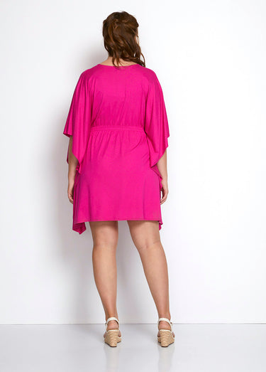 Tee-shirt longueur tunique volume T Fuchsia