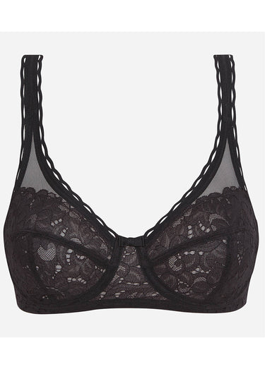 Soutien-gorge recyclé avec armatures Noir