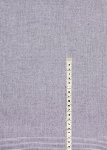 Coupon tissu coton, rayures graphiques Raye Blanc