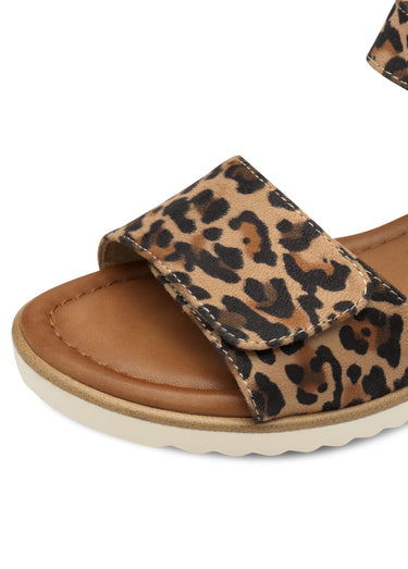 Sandales léopard compensées liège Leopard