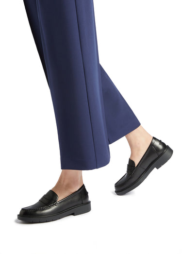Mocassins cuir semelle épaisse Noir
