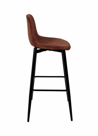 Chaises hautes de bar, velours cotelé 1T Terra
