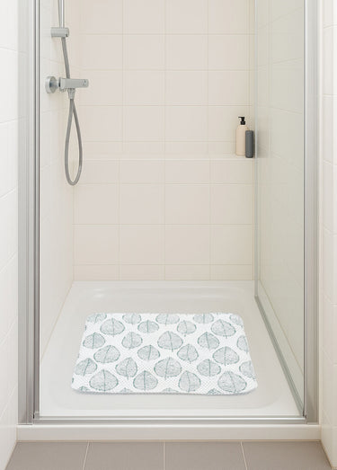 Tapis de douche antidérapant Blanc / Vert