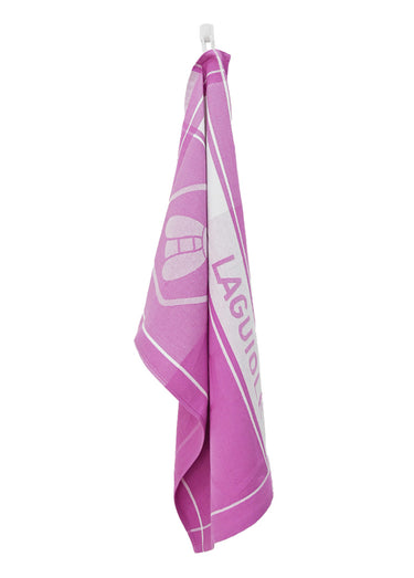 Lot de 3 torchons jacquard assortis, Miel 3M Mauve