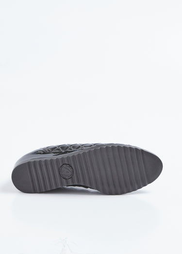 Ballerines stretch compensées largeur confort Noir