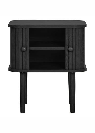 Table d'appoint portes façon volets NIKKO Noir