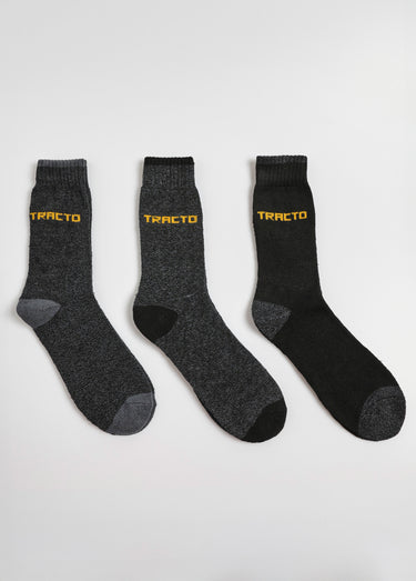 Chaussettes de travail assorties Noir