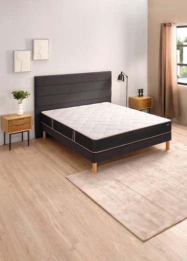 Matelas ferme en mousse anti_acariens, haut. 22cm Blanc