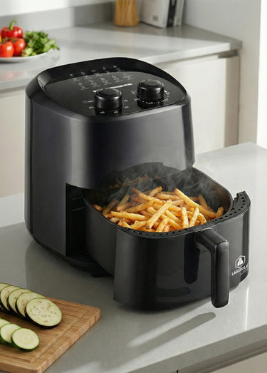 Friteuse à air chaud 3,2L gain de place Noir