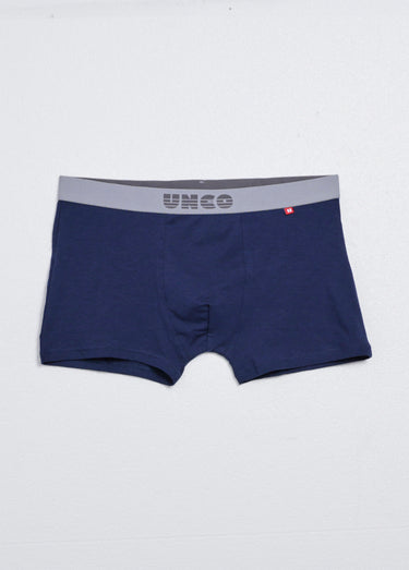 Boxers assortis en coton, uni + imprimé Imprime/Bleu