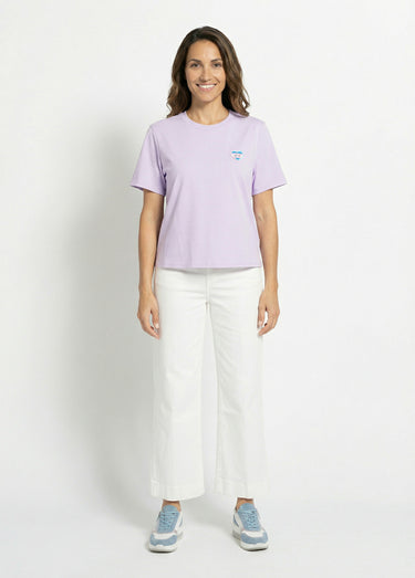 T-shirt manches courtes patch cœur Good Parme