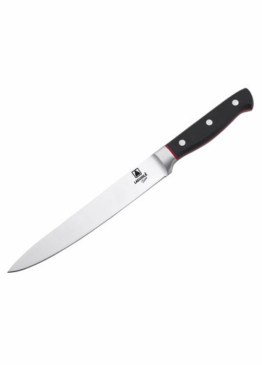 Couteau à trancher acier 33cm Market Noir/Rouge
