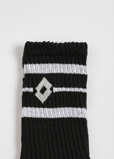 Lot de 3 Chaussettes de sport côtelées Noir