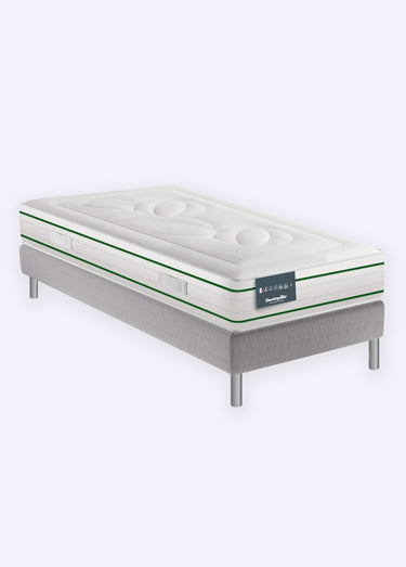 Matelas latex bi face, 7 zones haute résilience, haut. 22cm Blanc