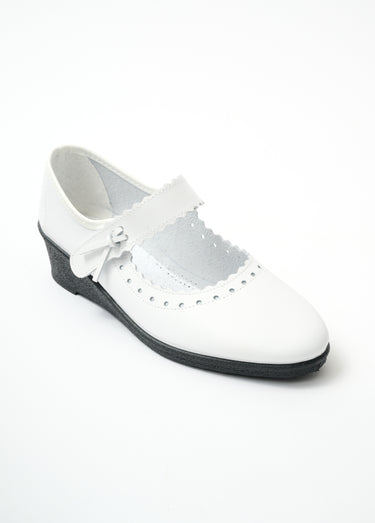 Sandales babies cuir largeur confort Blanc