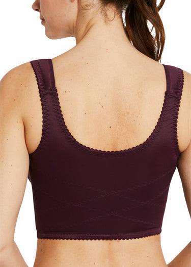 Bustier sans armatures zippé devant Prune