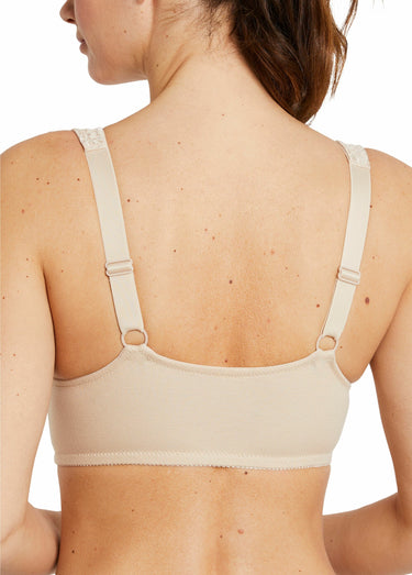 Soutien-gorge sans armatures ouvert devant Sable