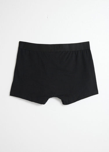 Boxer uni monochrome en pur coton Noir