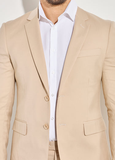 Veste de costume uni beige Beige