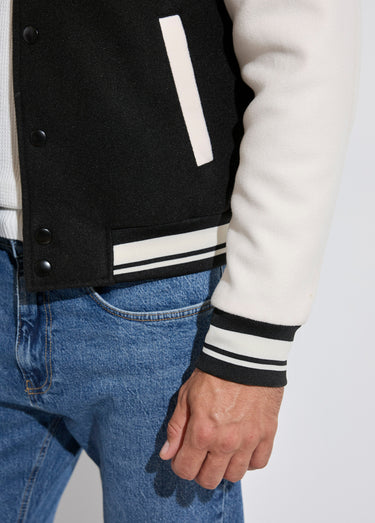 Veste matelassée à pressions façon teddy Noir