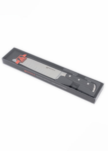 Couteau santoku acier 32cm Classique Noir