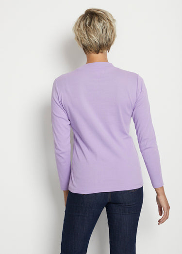 Sous-pull long souple maille douce Uni Parme