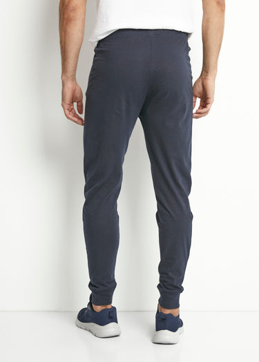 Pantalon de survêtement bas resserré Marine