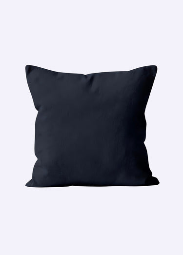 Housse de coussin unie entretien facile Marine