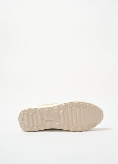 Baskets zippées en cuir compensées Abricot