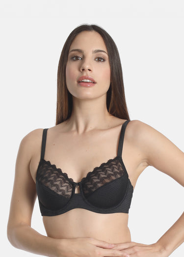 Soutien-gorge emboitant dentelle Noir