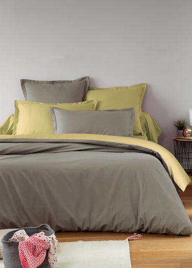 Drap housse pur coton uni, Relax Vert Amande