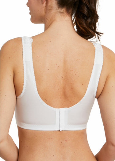 Soutien-gorge sans armatures avec dentelle Blanc