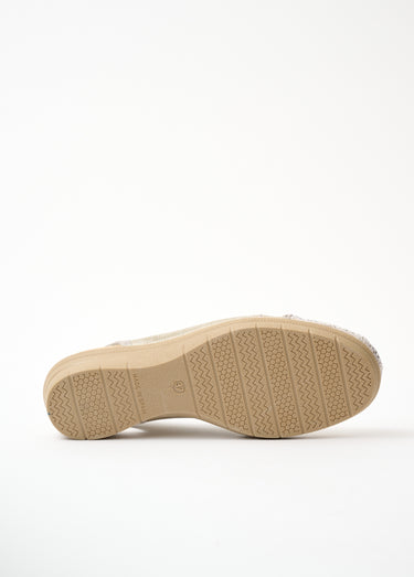 Sandales largeur confort élastiquées Beige