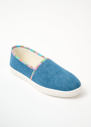 Espadrilles en jean largeur confort Denim Brut