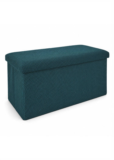 Banc coffre pliable design en mesh ATOME Bleu