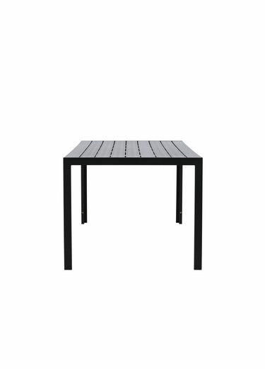 Table outdoor rectangle aluminium, 205cm Noir