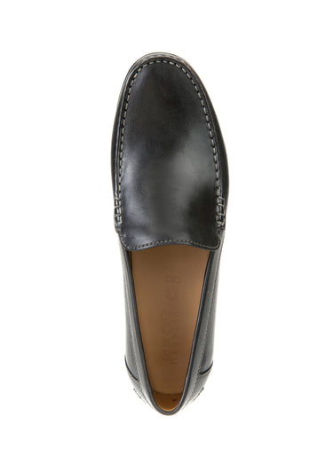 Mocassins en cuir semelle antidérapante Noir