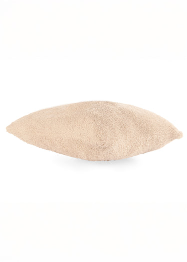 Coussin déco en coral fleece doux Beige