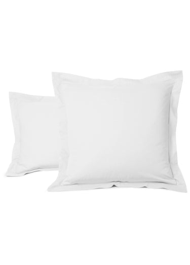 Taie pur coton uni RELAX Blanc