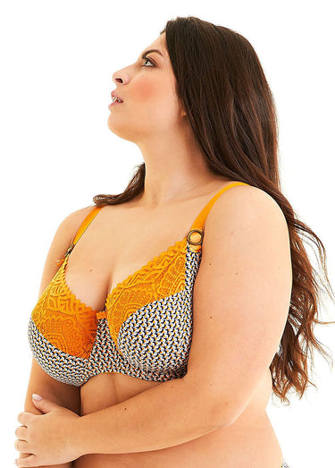 Soutien-gorge à armatures Imprime Jaune