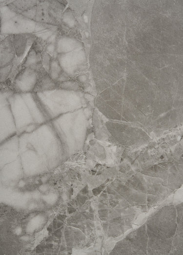 Table basse plateau aspect marbre Gris/Noir