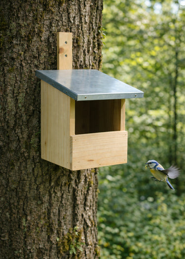 Nichoir en bois certifié FSC et métal Bois