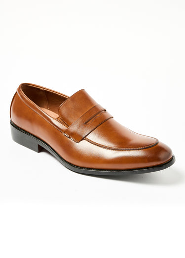 Mocassins élégants cuir Marron
