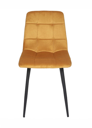 Set 4 Chaises MATEO Jaune Moutarde